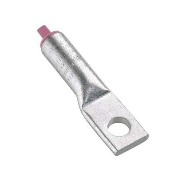 Panduit One-Hole Compression Lug, 4/0 AWG Max, 1 to 2 in Stud, Long Barrel, Aluminum, White LAA4/0-12-5 - main